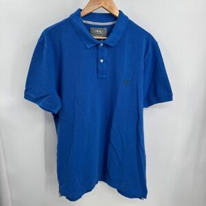 Rodd Gunn Mens Polo Shirt Blue Short Sleeve Sports Fit Australian Size XL Casual